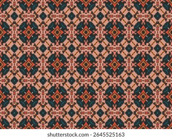 Modelo de Decoração Sem Costura Gráfico Digital Perspectiva Simétrica Interior Geométrica Design Têxtil Luxo Textura Tecido Têxtil Sem Fim Visual Pano Papel de Parede Arte Forma Moda Padrão de Fundo.