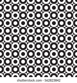 Seamless decorative abstract geometric circle pattern background texture