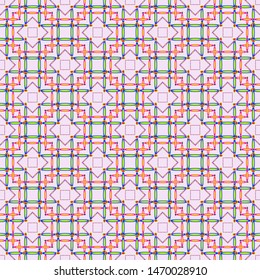 Seamless decorative abstract ornate pattern colorful soft background cover endless repeat texture for clothing, print, wrapping