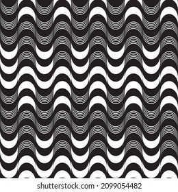 Fondo de textura de patrón de onda deco de arte decorativo impecable