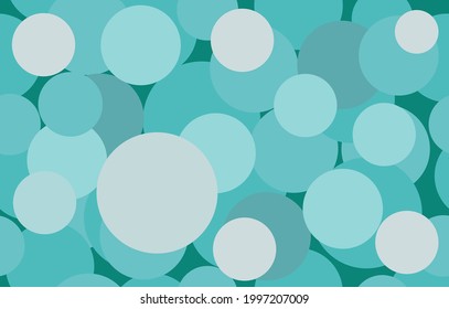 Fondo decorativo impecable con círculos verdes