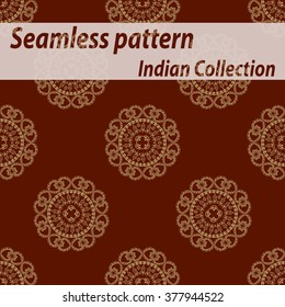 seamless decorative background, seamless ethnic background.