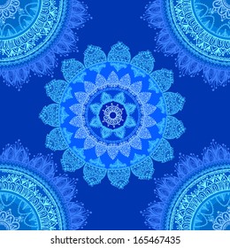 seamless decorative background, seamless ethnic background.  seamless background in ethnic style, African ornament, Indian ornament, circular background  in ethnic style