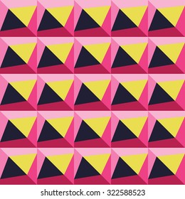 Seamless decorative background with geometric shapes