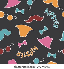 Seamless decorative background Hipster