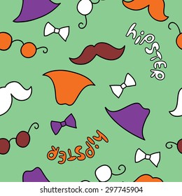 Seamless decorative background Hipster