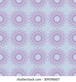 Seamless decorative background of linear geometric shapes