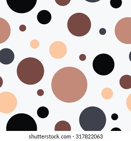 Seamless decorative background with polka dot