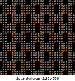 Seamless decorative background. Vector texture for surface design. Colorful pattern with abstract elements. 