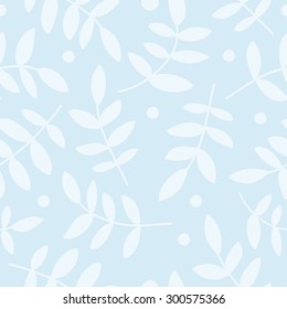 Seamless decorative backgrounds with leaves and branches and points