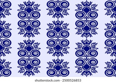 Nahtlose dekorative blaue Tapete Muster.Nahtlose florale Ornament auf Hintergrund.