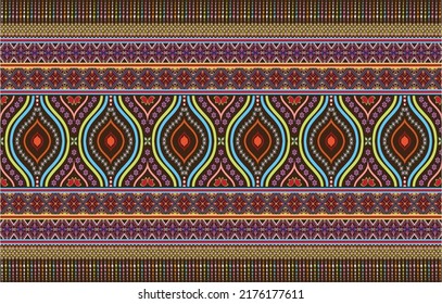 Nahtlose Dekorative Boho Alte Hand gezeichnet Ethnische Muster. Stammesgrenzen, nahtloses Stammesmuster