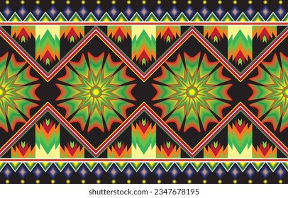Seamless Decorative Boho Ancient Hand Drawn Ethnic Pattern. ethnic tribal borders,tribal seamless pattern