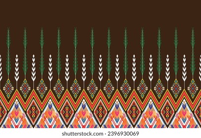 Seamless Decorative Boho Ancient Hand Drawn Ethnic Pattern. ethnic tribal borders,tribal seamless pattern
