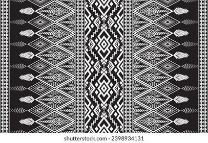 Seamless Decorative Boho Ancient Hand Drawn Ethnic Pattern. ethnic tribal borders,tribal seamless pattern