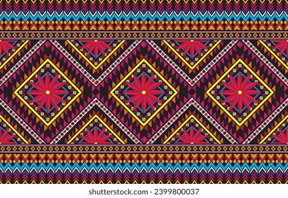 Seamless Decorative Boho Ancient Hand Drawn Ethnic Pattern. ethnic tribal borders,tribal seamless pattern