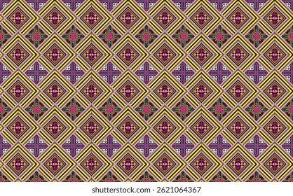 Decoração sem costura Boho Mão antiga desenhado padrão étnico. fronteiras étnicas tribais, padrão tribal sem emenda
