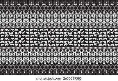 Seamless Decorative Boho Ancient Hand Drawn Ethnic Pattern. ethnic tribal borders,tribal seamless pattern

