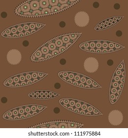 seamless decorative cacao pattern