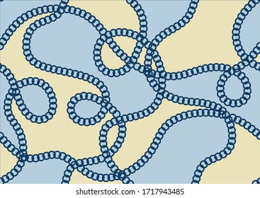 Seamless decorative chain pattern for fashion prints.EPS10 Illustration.