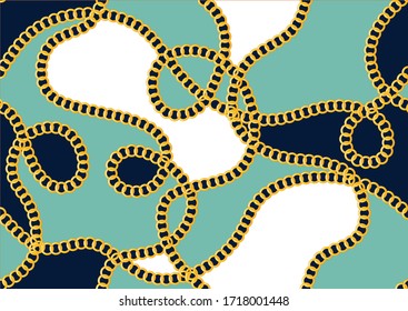 Seamless decorative chain pattern for fashion prints.EPS10 Illustration.