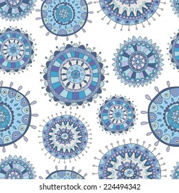 Seamless decorative Christmas pattern, holiday background