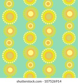 Seamless decorative circles stripes background