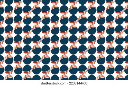 Seamless decorative circles vector logo. Suitable for fabric, wallpaper, card, cover, banner, and poster.