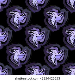 La textura oscura decorativa sin inconveniente. Resumen de fondo ornamental. 