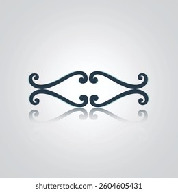 a seamless  decorative design of calligraphy with a silver abstract background
