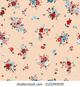 Decoración elegante y sin inconfundibles con flor adorable. Impresión de color de agua antiguo vintage para textil, papel de pared, cubiertas, superficie. Para tela de moda.