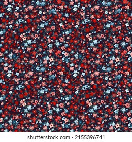 Seamless decorative elegant pattern with cute flower. Vintage antique watercolor style print for textile, wallpaper, covers, surface. For fashion fabric.