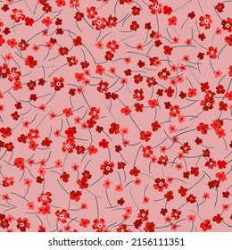 Seamless decorative elegant pattern with cute flower. Vintage antique watercolor style print for textile, wallpaper, covers, surface. For fashion fabric.