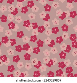 Patrón elegante y decorativo impecable con flores. Imprimir para textil, papel pintado, cubiertas, superficie. Estilización retro. Para tela de moda.