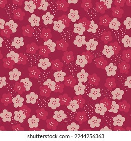 Patrón elegante y decorativo impecable con flores. Imprimir para textil, papel pintado, cubiertas, superficie. Estilización retro. Para tela de moda.
