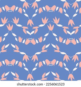 Patrón elegante y decorativo impecable con flores. Imprimir para textil, papel pintado, cubiertas, superficie. Estilización retro. Para tela de moda.