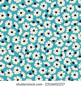 Nahtlose dekorative elegante Muster mit Blumen. Druck für Textilien, Tapeten, Deckel, Oberfläche. Retro-Stilisierung. Für Modegewebe.