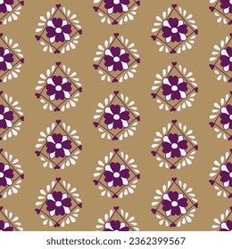 Seamless decorative elegant pattern with flowers. Print for textile, wallpaper, covers, surface. Retro stylization. For fashion fabric.