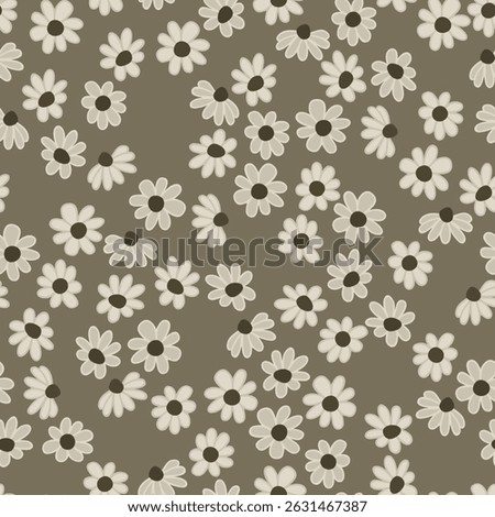 Seamless decorative elegant pattern with flowers. Print for textile, wallpaper, covers, surface. Retro stylization. For fashion fabric.