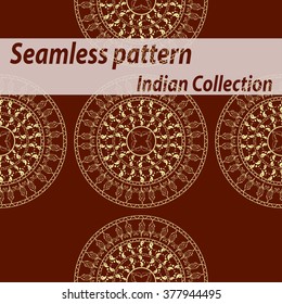 seamless decorative ethnic background.