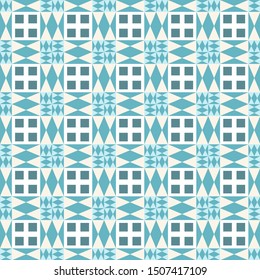 Seamless decorative flat pattern on colorful background