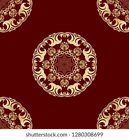 Seamless decorative floral ornament on background. Seamless wallpaper pattern. Trendy wallpaper pattern