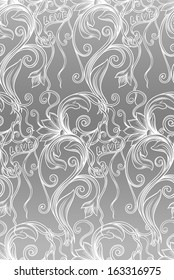 seamless decorative floral pattern