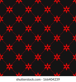 Seamless decorative floral pattern