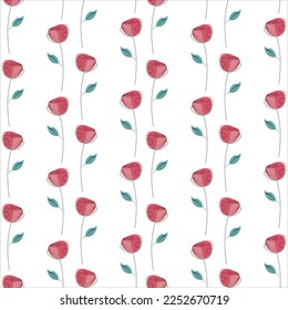 Nahtlose und dekorative Blumenmuster 