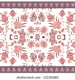 seamless decorative floral pattern in orient style