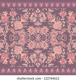 seamless decorative floral pattern in orient style