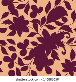 Seamless decorative floral pattern. Vector illustration eps10