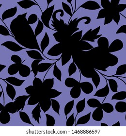 Seamless decorative floral pattern. Vector illustration eps10