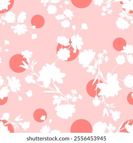 Seamless decorative floral pattern. Vector Illustration.